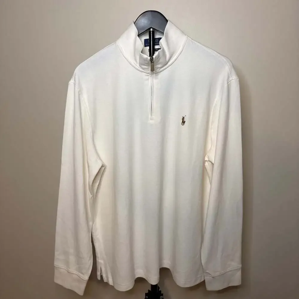 Polo Ralph Lauren Estate Rib Quarter-Zip Pullover Sweater-L